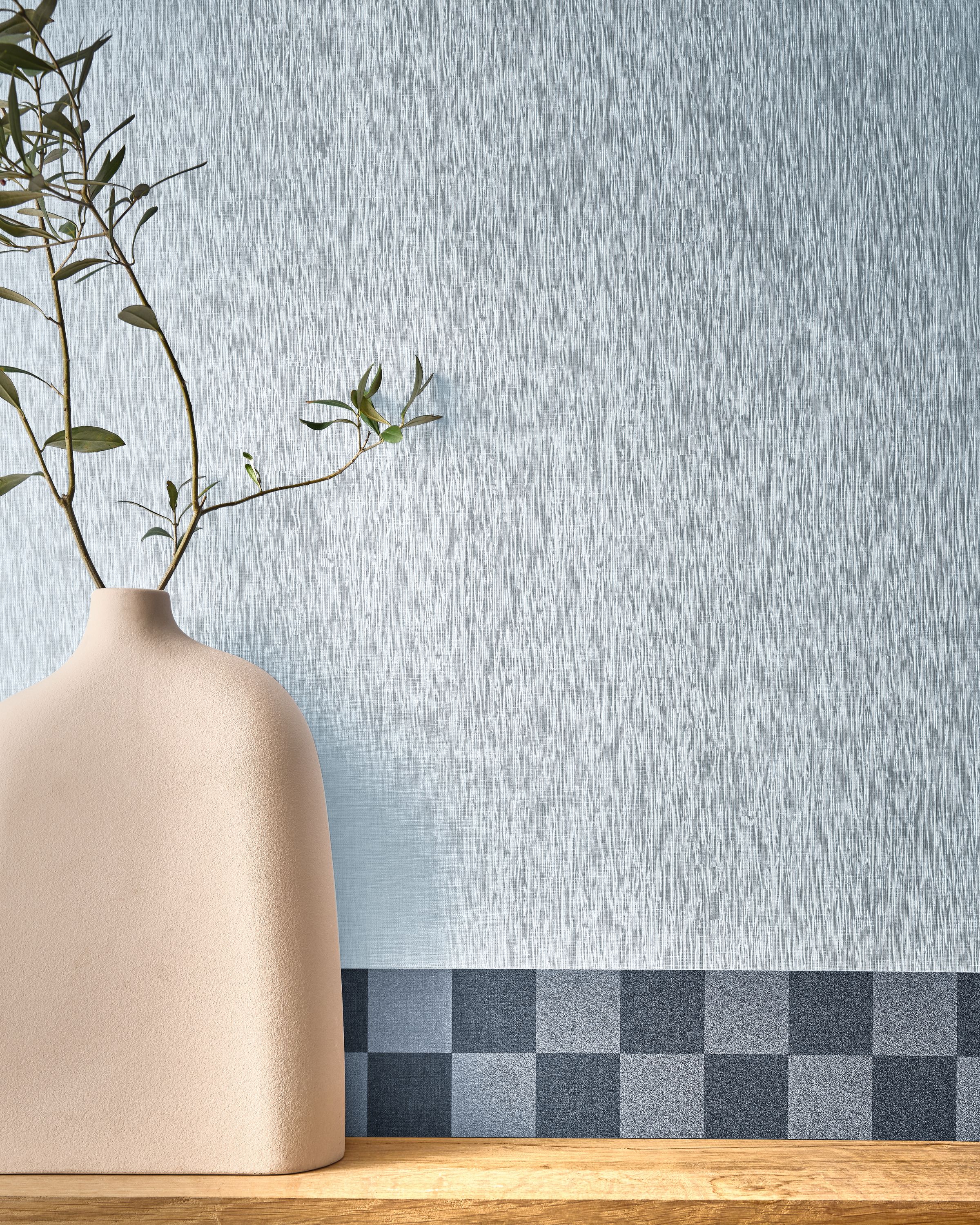 Caselio - Checks Border Bleu Denim