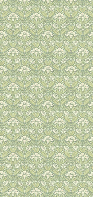 GP&J Baker - Brantwood Iris Meadow Aqua Green BW45101-3