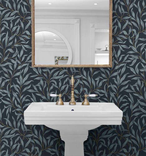 Carma - Peel & Stick Willow Trail Aegean Blue NW54702