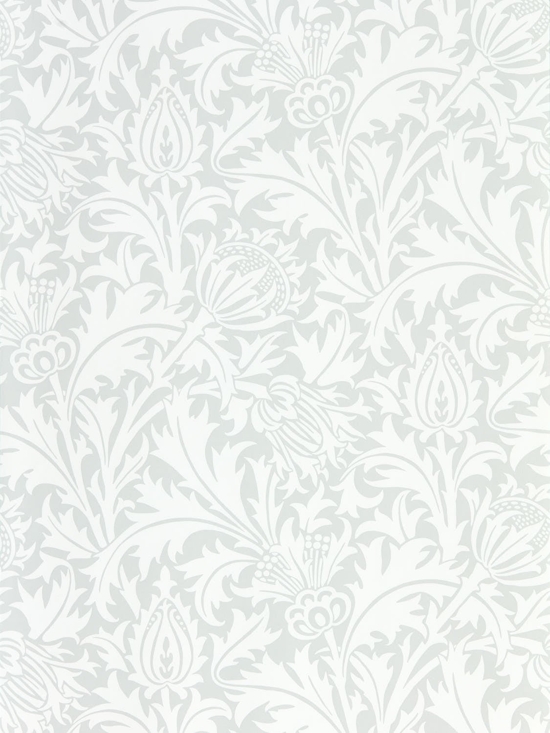 Morris & Co - Pure Thistle Grey Blue Pure Morris North Wallpap