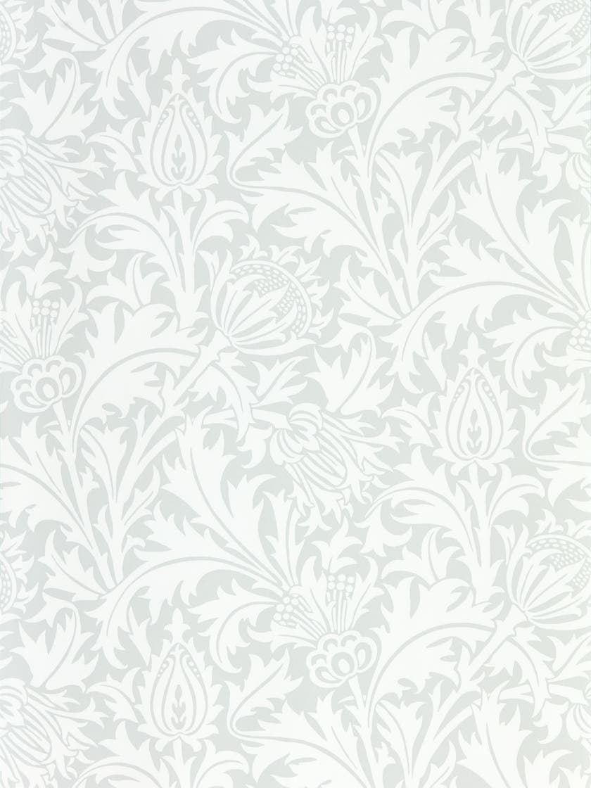 Morris & Co - Pure Thistle Grey Blue Pure Morris North Wallpap