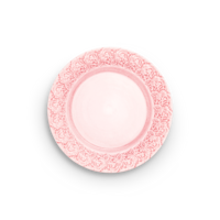 Lace Tallrik 25 cm Ljusrosa
