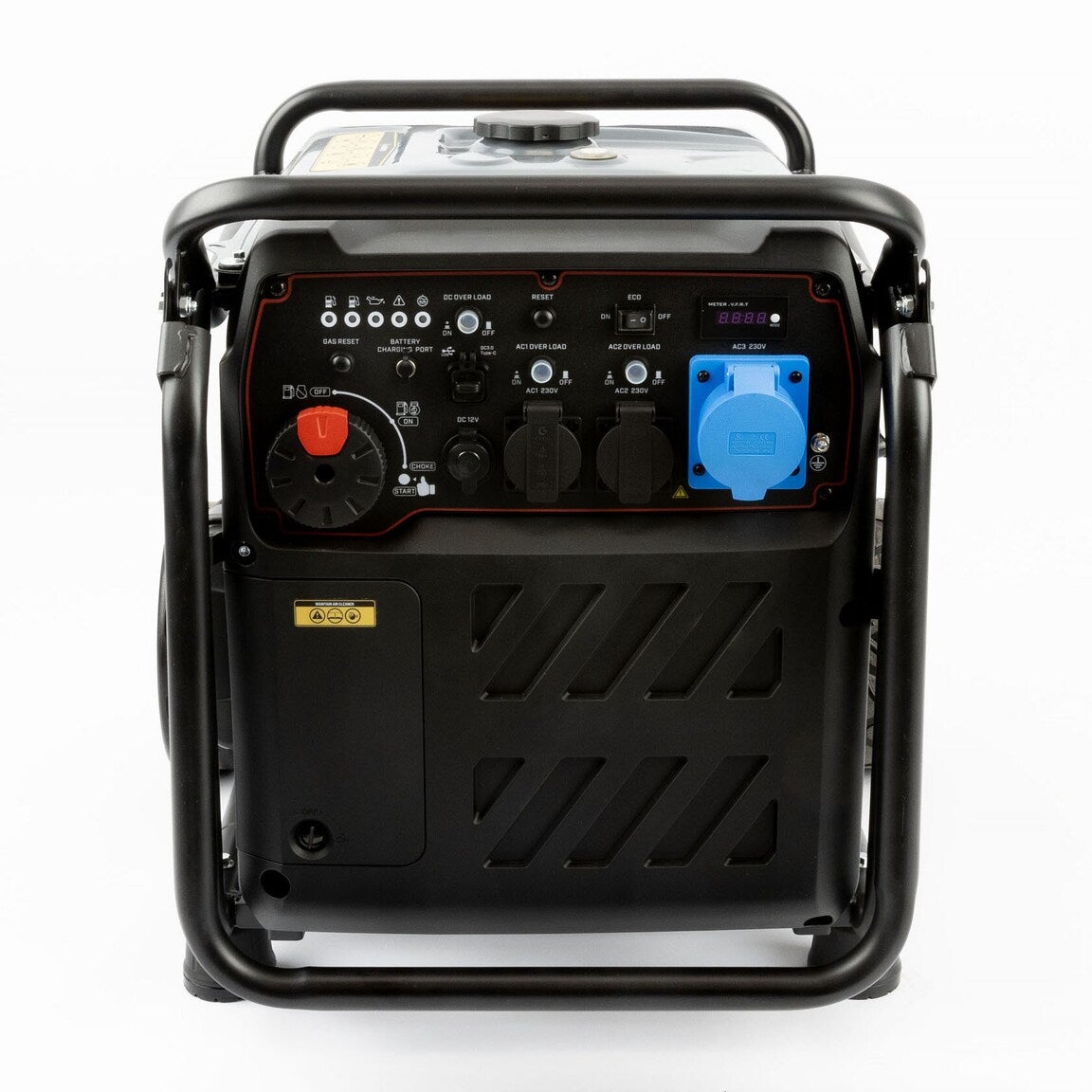 PELA Inverterelverk 8000 W, med dubbelt bränslesystem, el-start, hjul & handtag