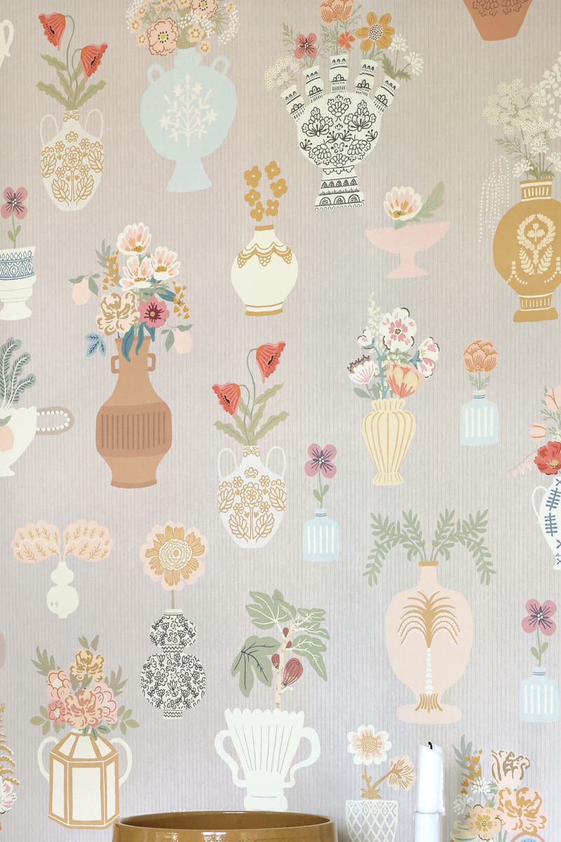 Majvillan - Floral Daiquiri Misty Gray