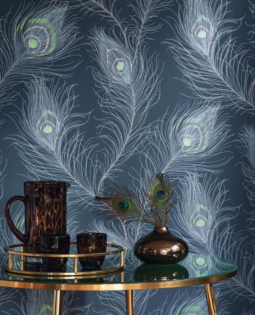 Casadeco - Revue Bleu Petrole / Vert Annees Folles