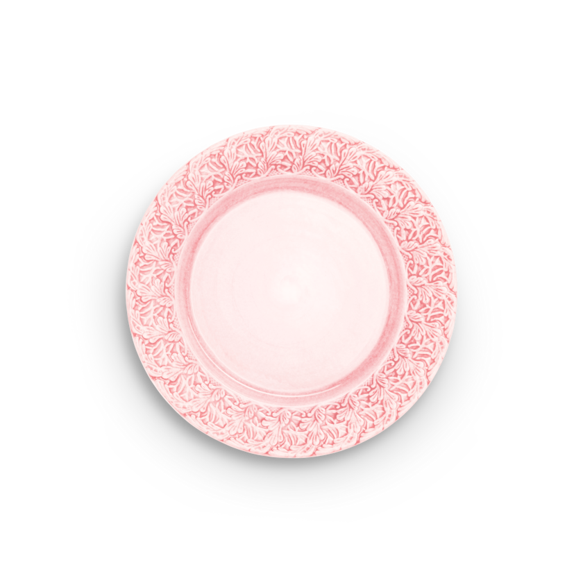 Lace Tallrik 25 cm Ljusrosa