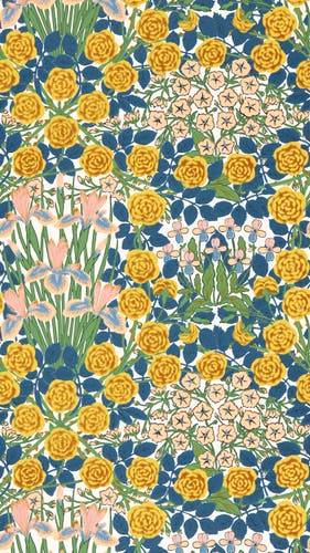 Morris & Co - Campanula Autumn Garden Bedford Park Wallpapers