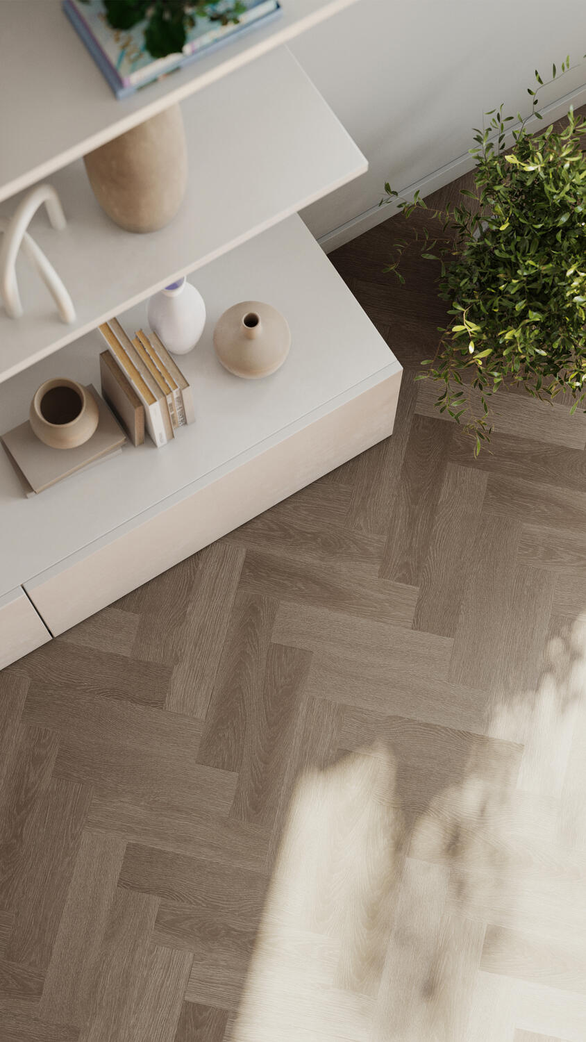 Ancares Herringbone Grey 4m