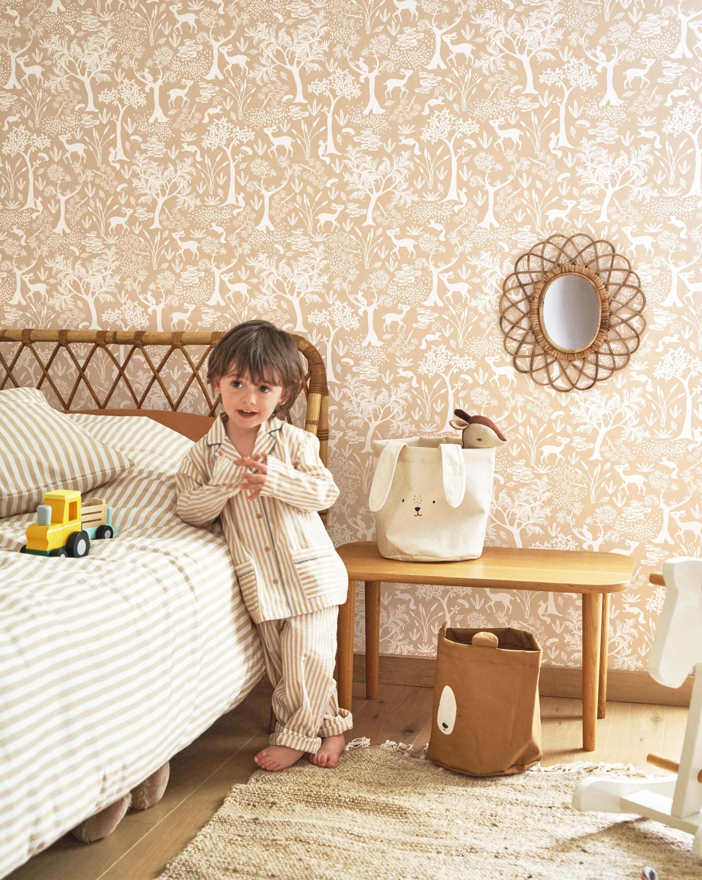 Casadeco - Poetic Forest Beige Camel Once Upon A Time