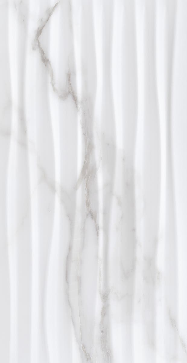 Marble Art Vit blank dekor 33,3x90 såg