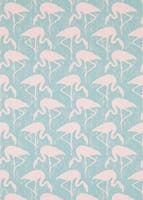 Flamingos Turquoise Pink Sanderson One Sixty Wallp