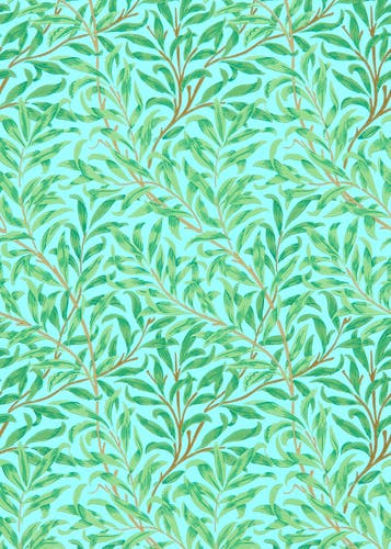 Morris & Co - Willow Boughs Sky/Leaf Gr Queen Square Wallpapers