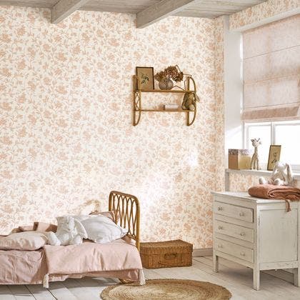 ROSA ROSE BLUSH LES BELLES TOILES DE JOUY