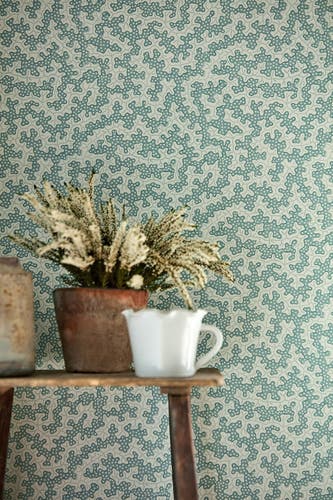 Sanderson - Truffle Blue Clay Arboretum Wallpapers