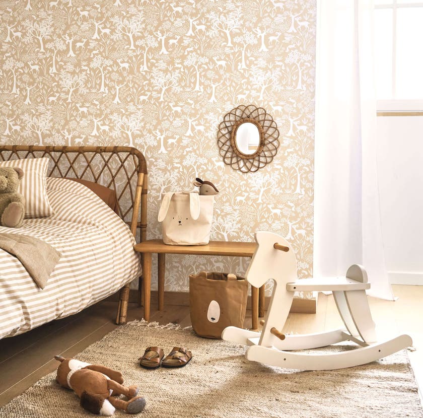 Casadeco - Poetic Forest Beige Camel Once Upon A Time