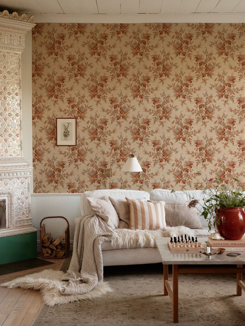 Duro - Ingeborg Röd/Multi Gammalsvenska Papper