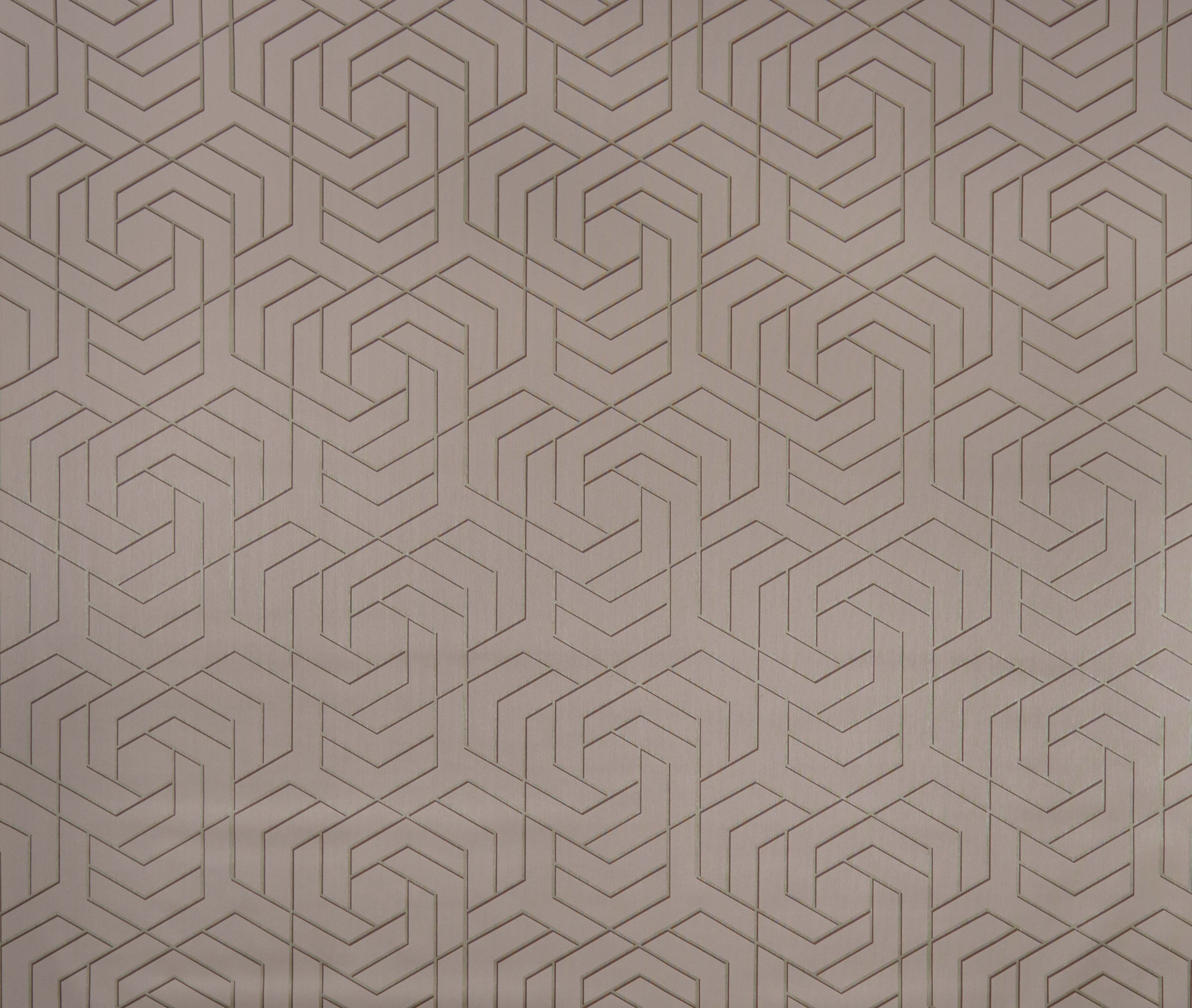 Osborne & Little - Hexagon Trellis Pale Sand