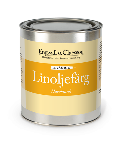 Linoljefärg invändig halvblank 0,5 L Valfri Kulör