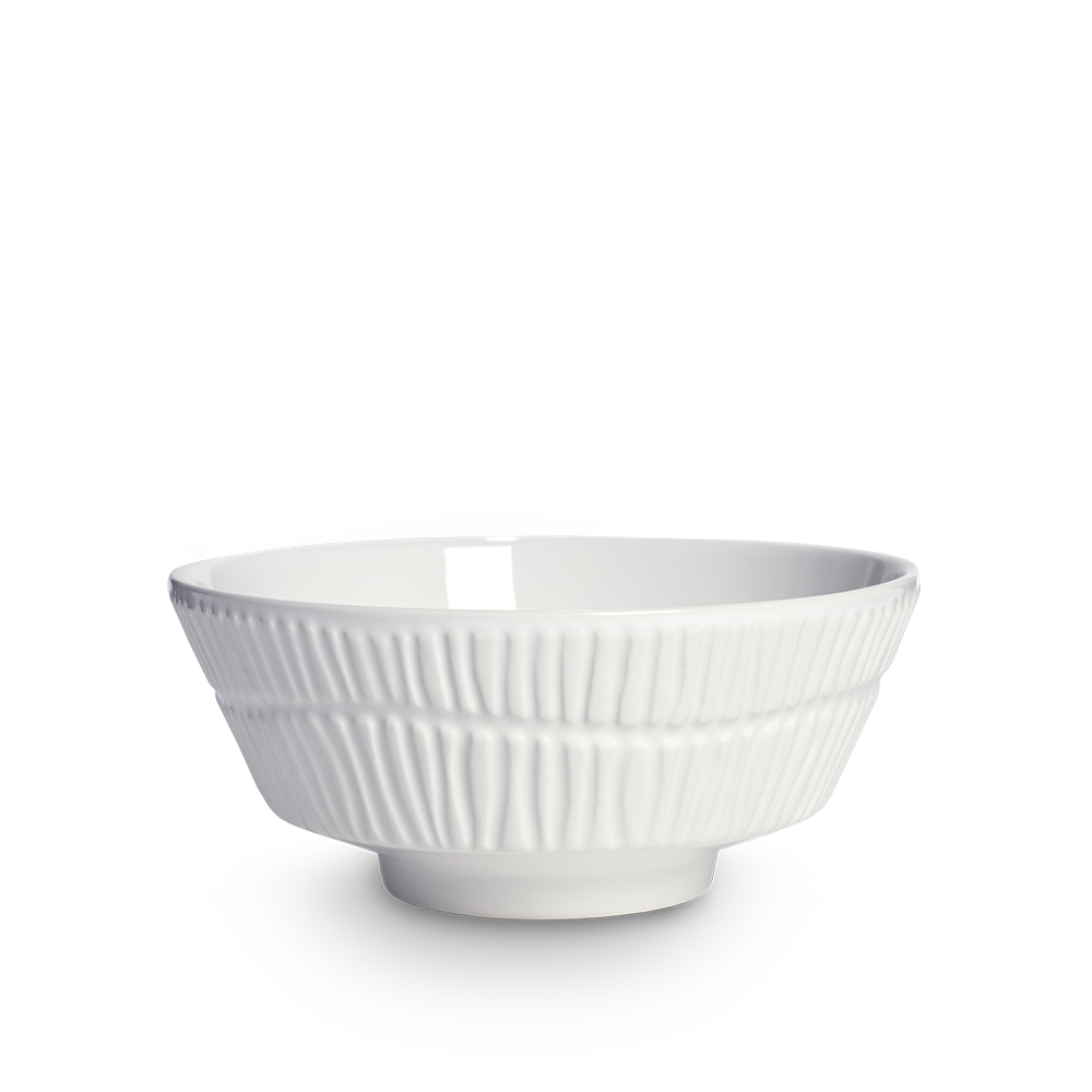 Stripes Skål 15 cm Vit