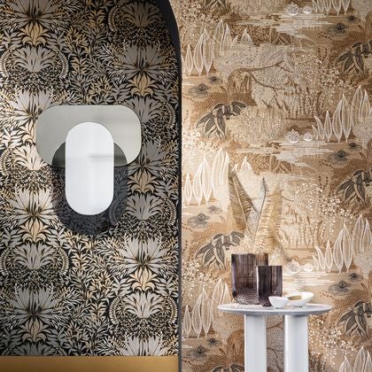 Casamance - Chardon Noir/Doré Square Jasmin