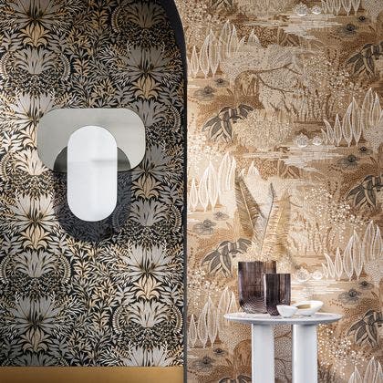 Casamance - Chardon Noir/Doré Square Jasmin