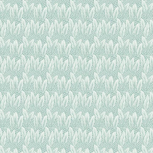 Lim & Handtryck - Trädgård - Glimmer/Turkos K50-45