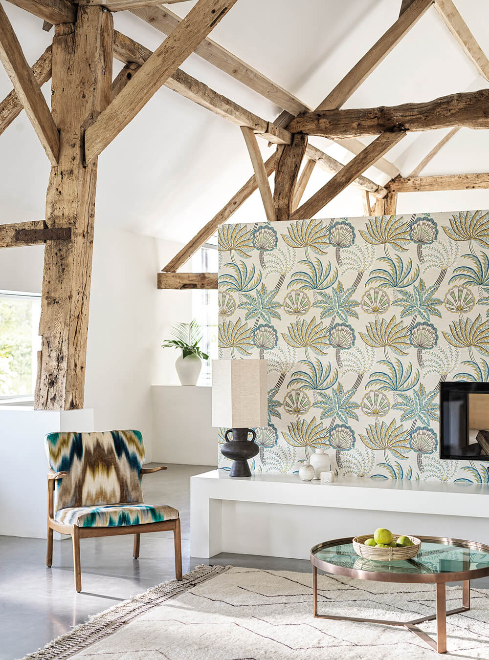 Osborne & Little - Ravenala Irisa Ravenala Petrol/Gol