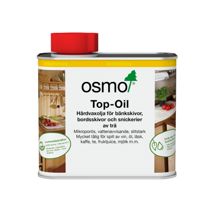 OSMO Hårdvaxolja Top-Oil 3058 Ofärgad matt - 500ml