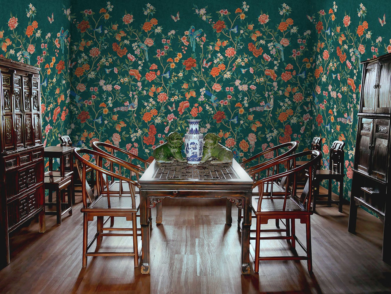 Intrade - Imperial Gardens teal