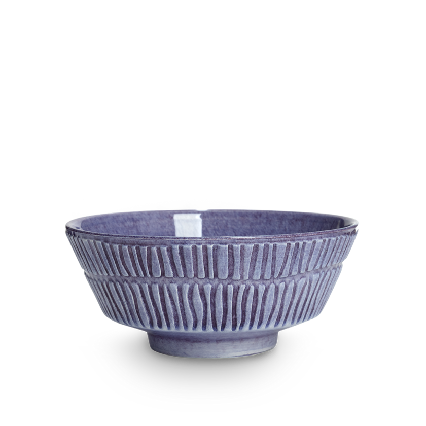 Stripes Skål 15 cm Viol
