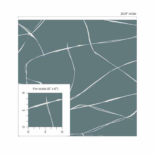 Carma - Peel & Stick Inkwork Abstract Blue Dusk NW53202