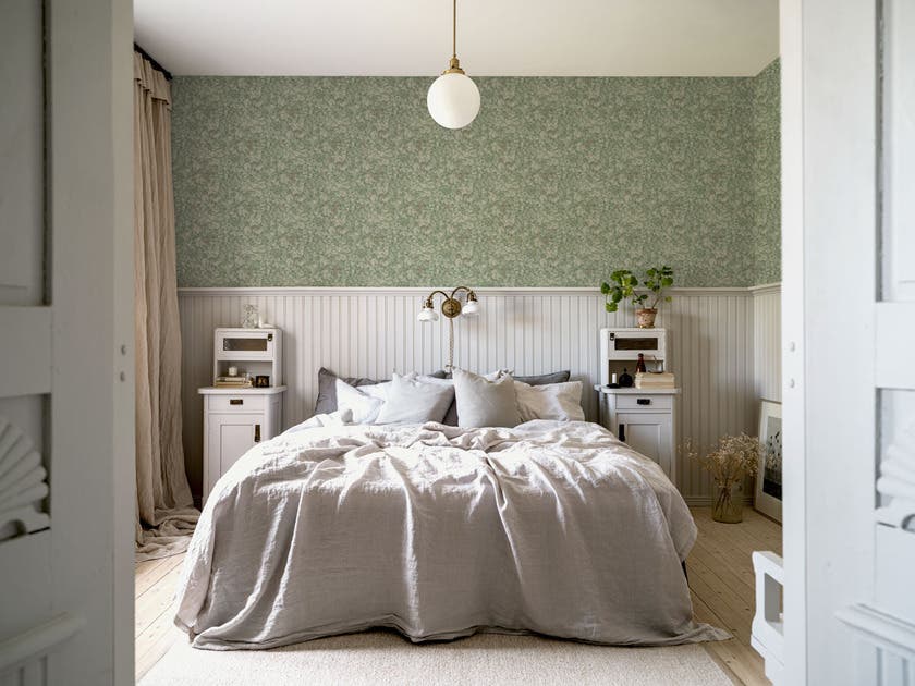 Lilla Dockekulla Grön Gammalsvenska Papper