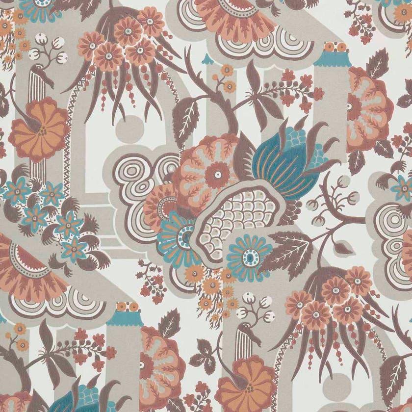 Carma - Pineapple Garden apricot V&A Decorative Papers 2