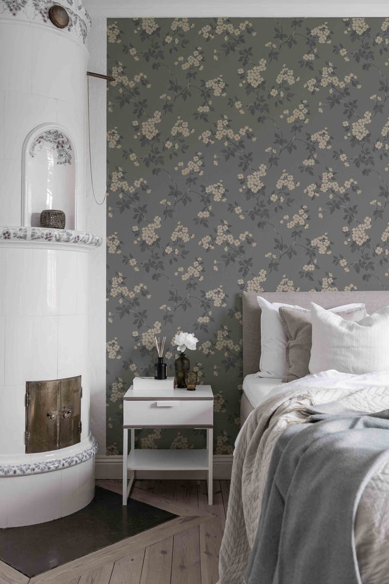 Duro - Karin, Mörkgrå Blommor&Blad