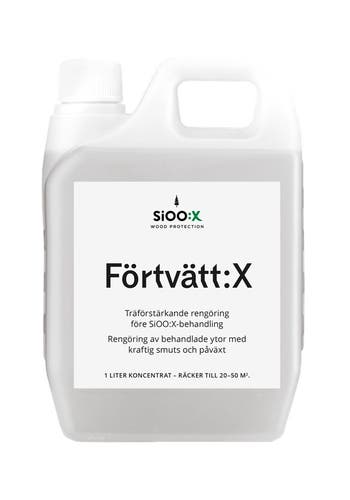 SiOO:X Förtvätt