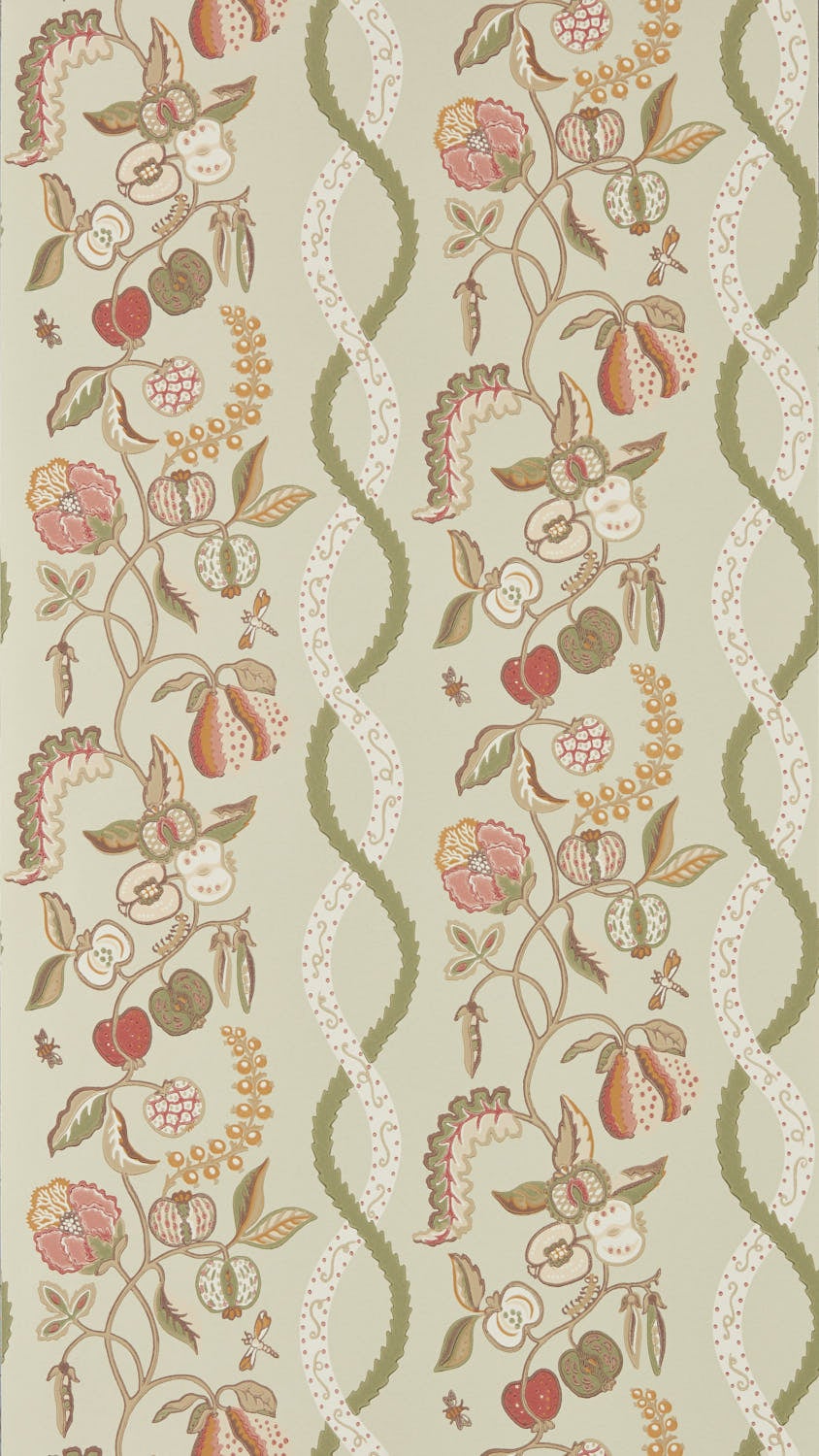 Sanderson - Kitchen Garden Olive & Russet