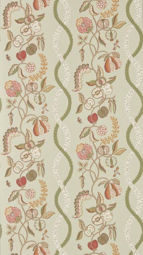 Sanderson - Kitchen Garden Olive & Russet