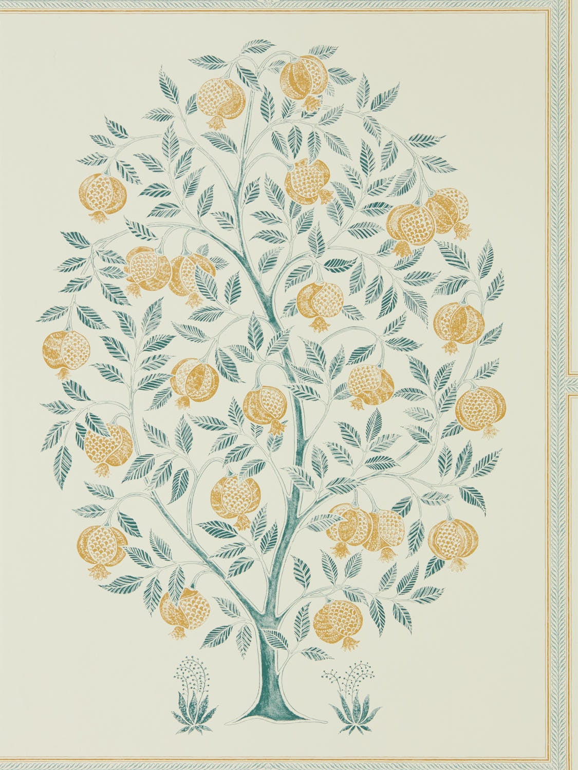 Sanderson - Anaar Tree English Grey/W Caspian Wallpapers