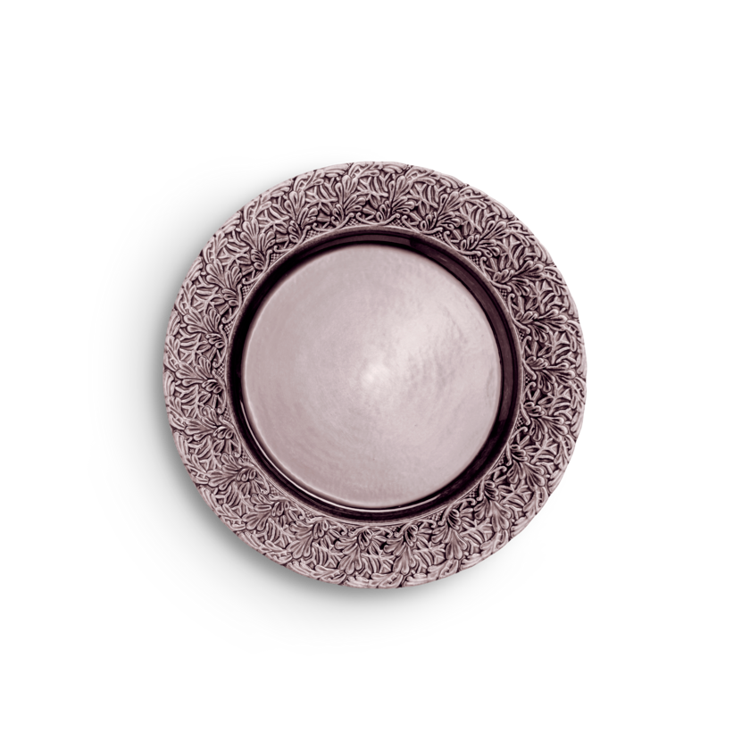 Lace Tallrik 25 cm Plommon