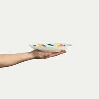 Flowers Tallrik Tulips 20 cm Vit