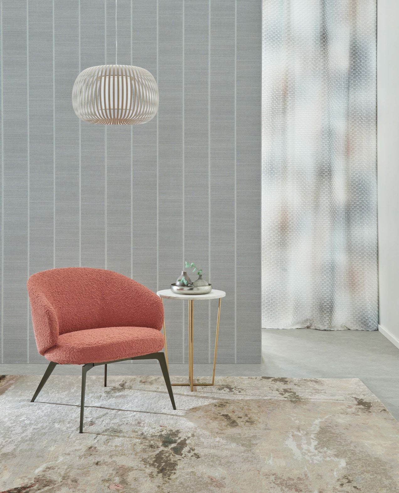 Osborne & Little - Shoji Vinyl Kanoko Shoji Vinyl Silver