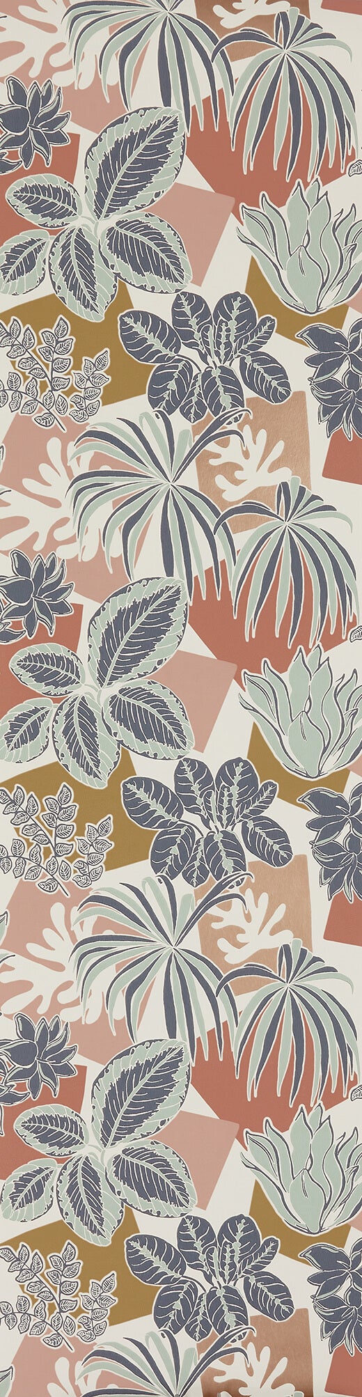 Osborne & Little - Frondoso Irisa Frondoso Blush/Ink