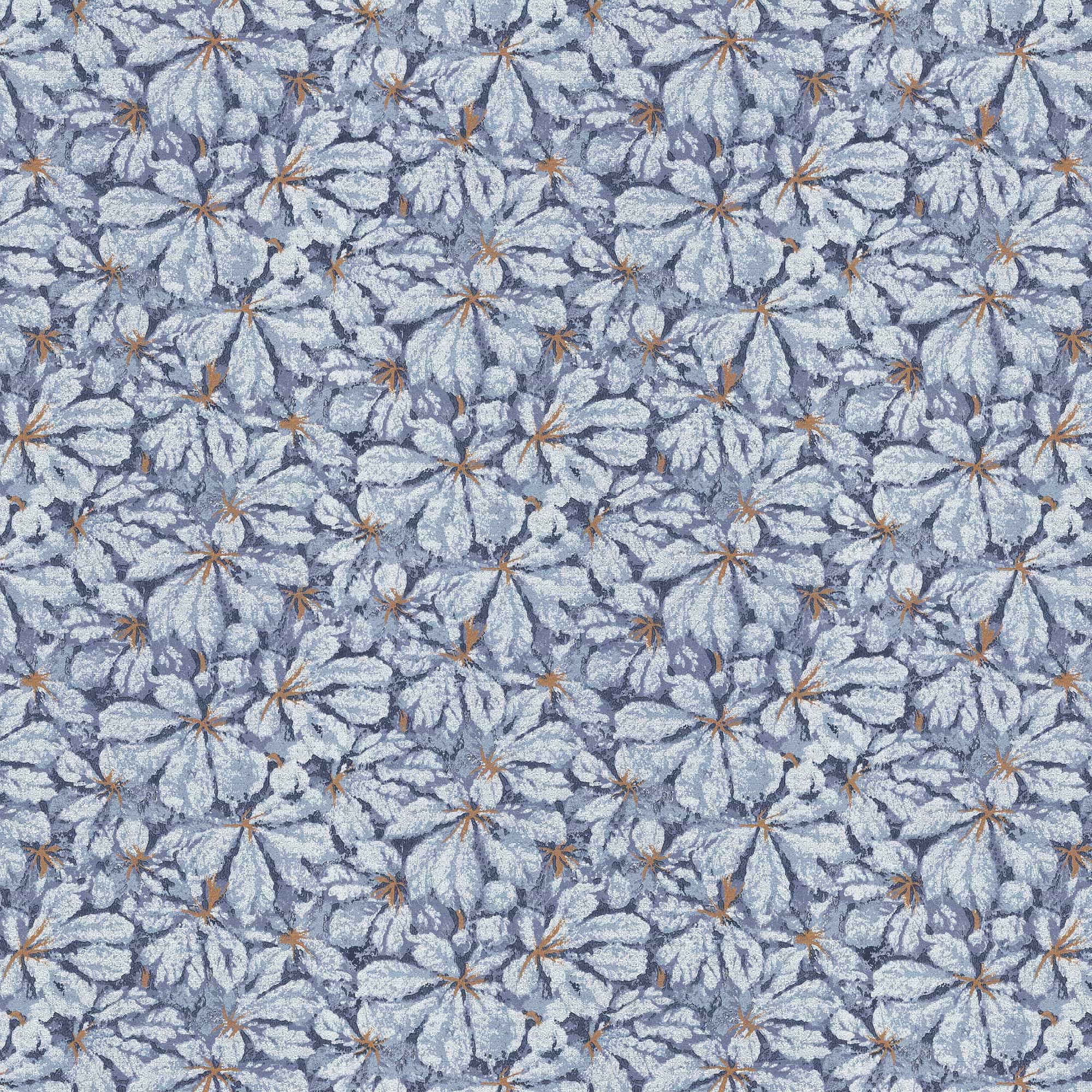 Lim & Handtryck - Kastanie - Blå x119-44