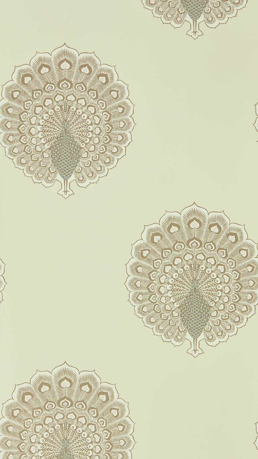 Sanderson - Kalapi Parchment Caspian Wallpapers