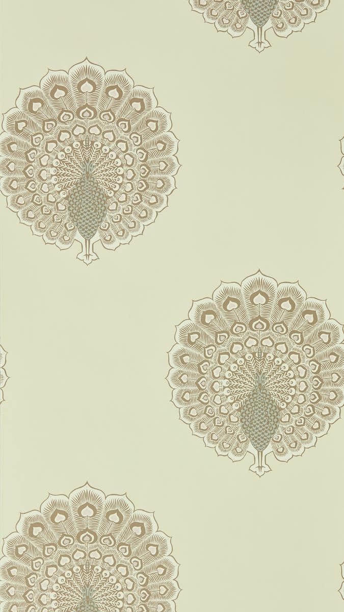 Sanderson - Kalapi Parchment Caspian Wallpapers