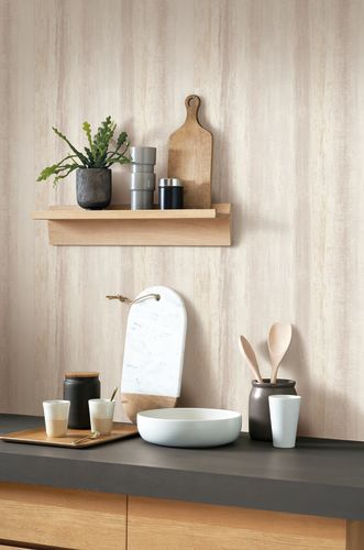 Casadeco - Rayure Beton Beton Beige Les Rayures