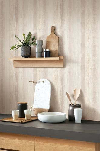 Casadeco - Rayure Beton Beton Beige Les Rayures