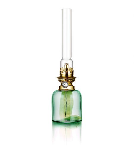 Skeppsholmen Fotogenljusstake 35 cm - Jadegrön / Mässing