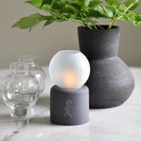 Värmeljuslykta Globe Antracitgrå