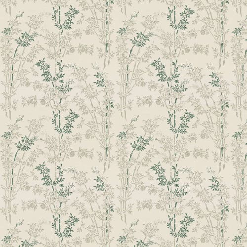 Lim & Handtryck - Bambu - Grå/Grön x124-54